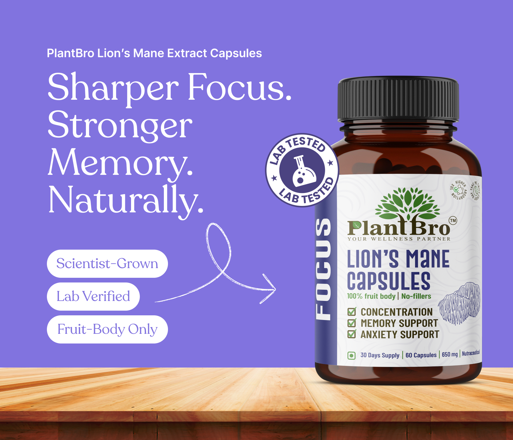 Cordyceps Capsules + Lion's Mane Capsules