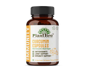 Curcumin Capsules with Turmeric Roots — 650mg (60 Capsules)