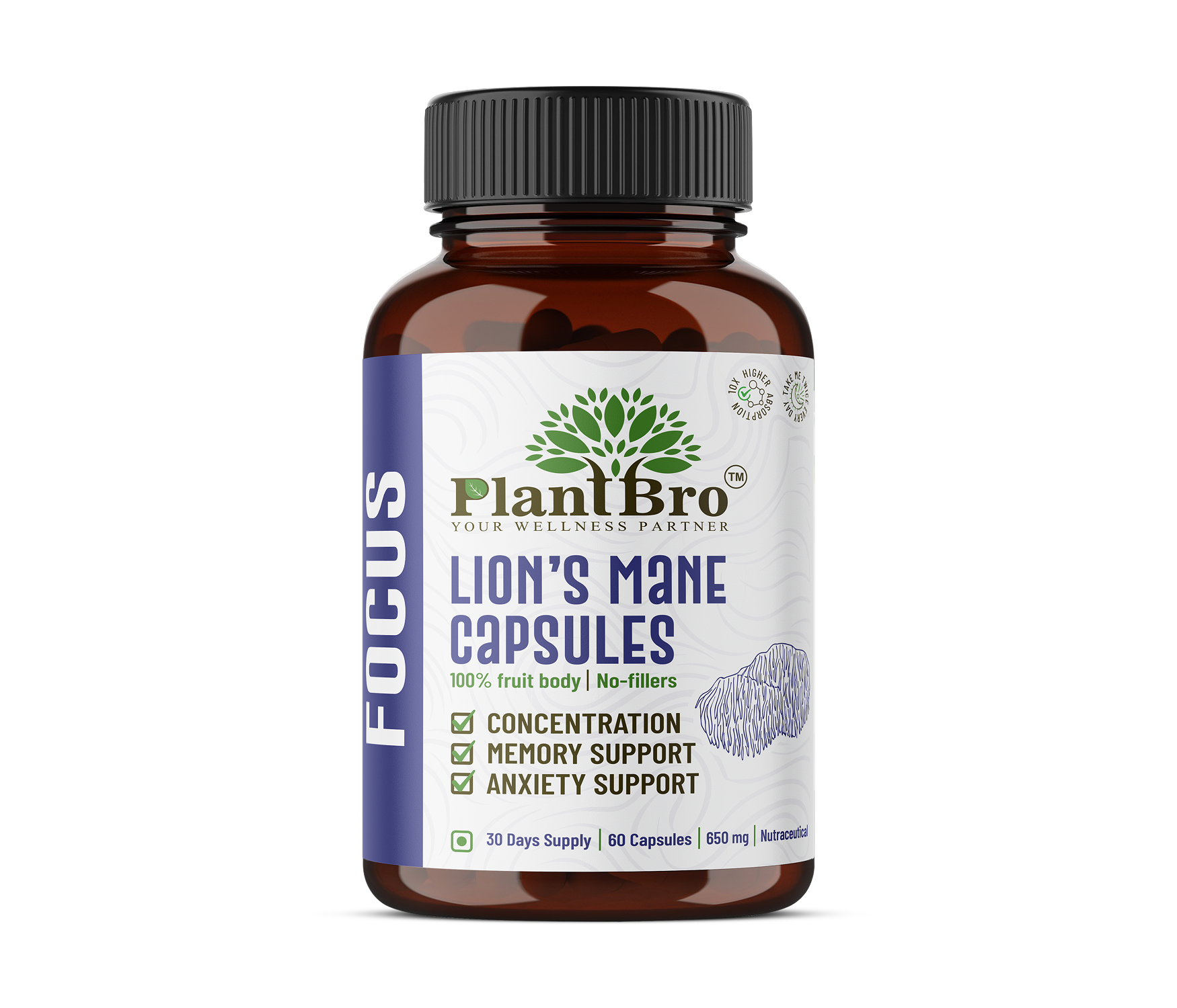 Mane Organic Mushroom Extract Capsules